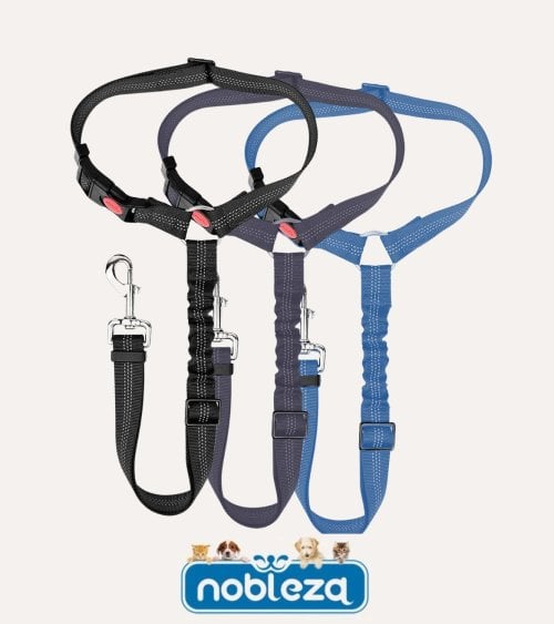 Cinturón de Seguridad de Mascotas con Enganche a Reposacabezas