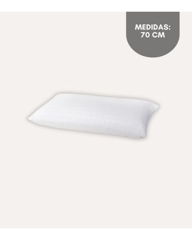 Almohada de Fibra con Funda 70% Algodón Antiestrés