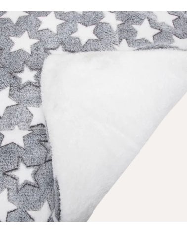 Cama de Estrellas para Mascotas de Franela Reversible