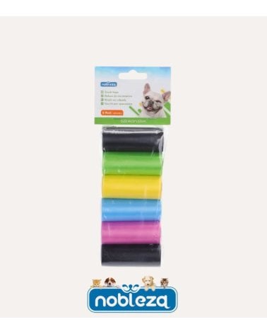Set de 6 Rollos de Bolsas de Basura para Perros