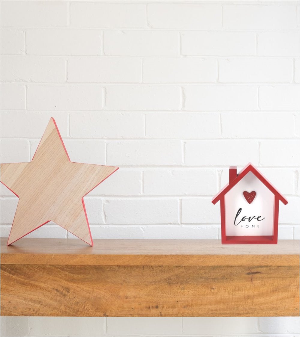 Decoración de Casa para Pared de Madera Love