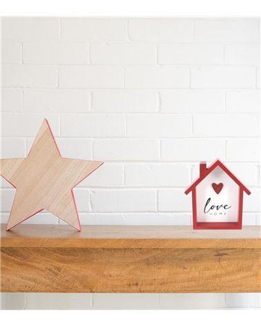 Decoración de Casa para Pared de Madera Love