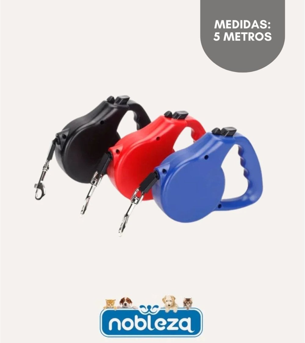 Correa Retráctil Automática para Perros