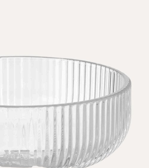 Set de 6 Copas de Helado Agata de Cristal Tallado