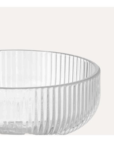 Set de 6 Copas de Helado Agata de Cristal Tallado