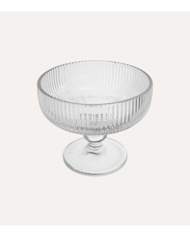 Set de 6 Copas de Helado Agata de Cristal Tallado