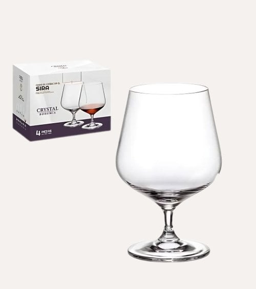 Set de 4 Copas de Coñac Bohemia Sira