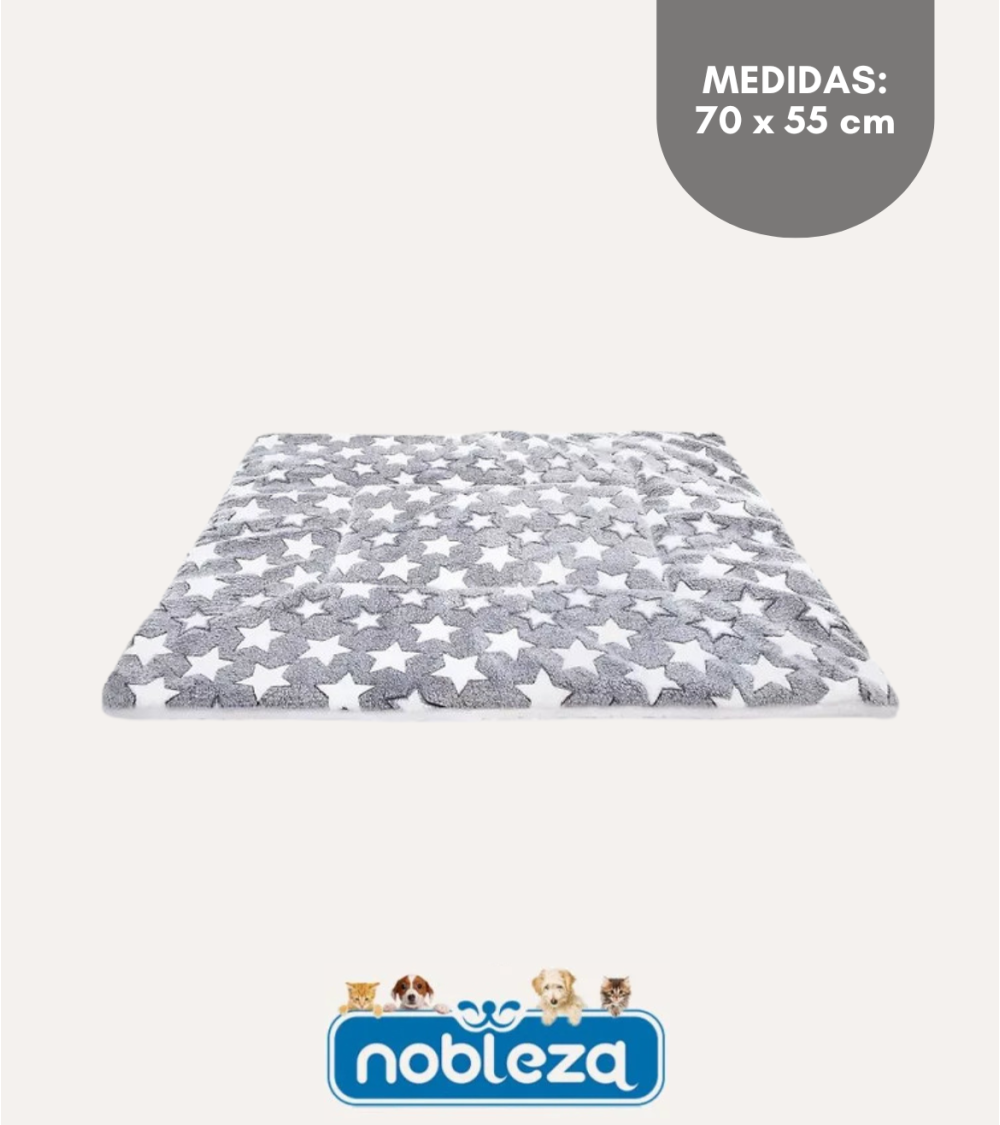 Cama de Estrellas para Mascotas de Franela Reversible