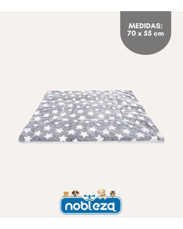 Cama de Estrellas para Mascotas de Franela Reversible