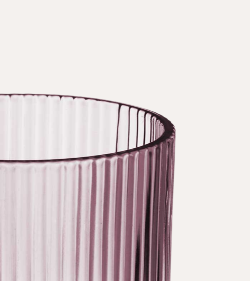 Set de 6 Copas de Vino Agata de Cristal Tallado