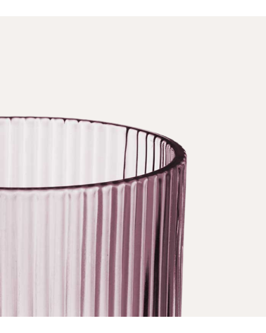 Set de 6 Copas de Vino Agata de Cristal Tallado