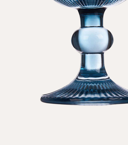 Set de 6 Copas de Vino Agata de Cristal Tallado