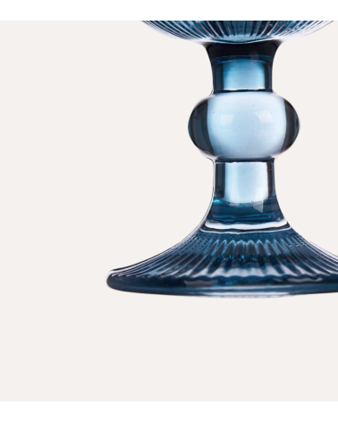 Set de 6 Copas de Vino Agata de Cristal Tallado