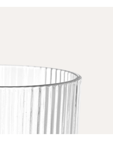 Set de 6 Copas de Agua Agata de Cristal Tallado