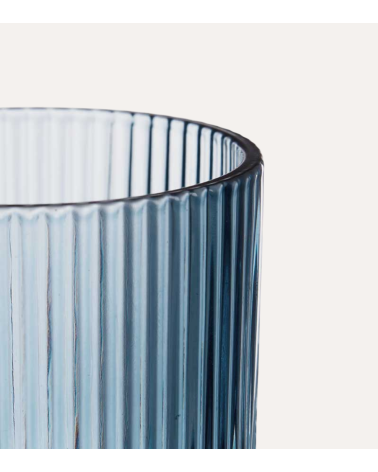 Set de 6 Copas de Agua Agata de Cristal Tallado