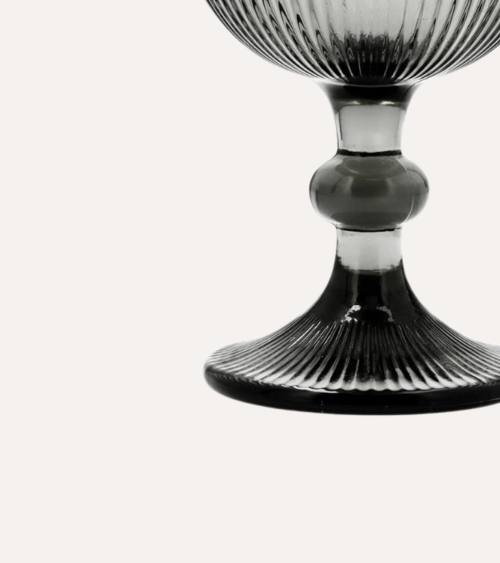 Set de 6 Copas de Agua Agata de Cristal Tallado