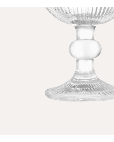 Set de 6 Copas de Agua Agata de Cristal Tallado