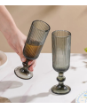 Set de 6 Copas de Cava Agata de Cristal Tallado