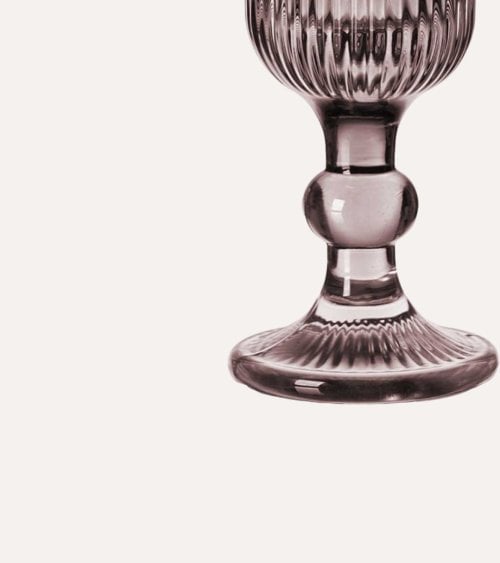 Set de 6 Copas de Cava Agata de Cristal Tallado