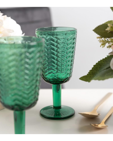 Set de 6 Copas Spica de Cristal Tallado