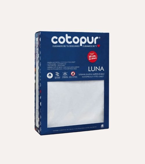 Protector de Colchón LUNA, Impermeable 100% Algodón