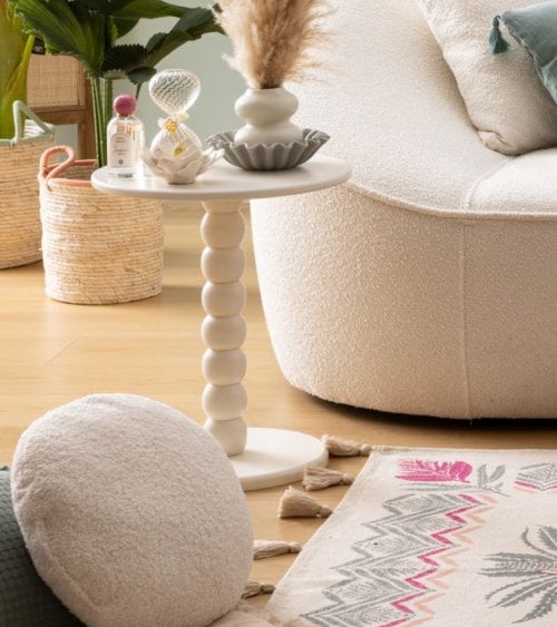 Mesa Auxiliar Alix de Madera de Pino y MDF