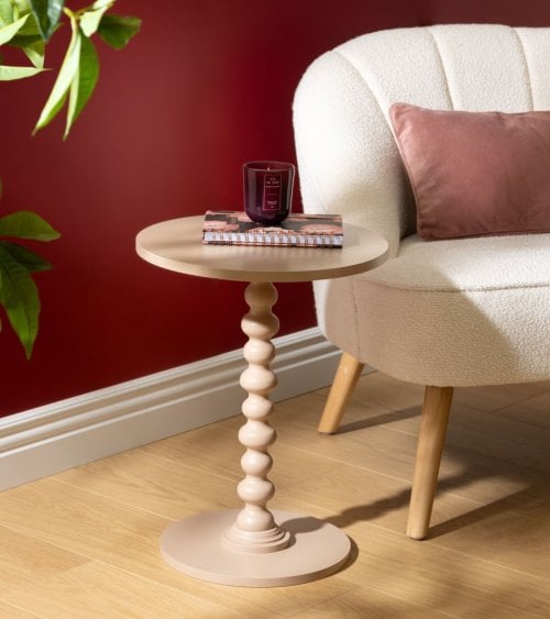 Mesa Auxiliar Alix de Madera de Pino y MDF