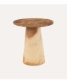 Mesa Auxiliar Natural de Madera de Suar