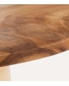 Mesa Auxiliar Natural de Madera de Suar