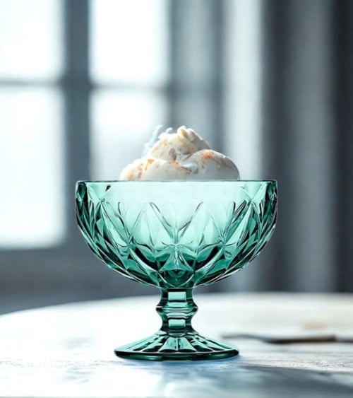 Set de 6 Copas de Helado Escorial de Cristal Tallado