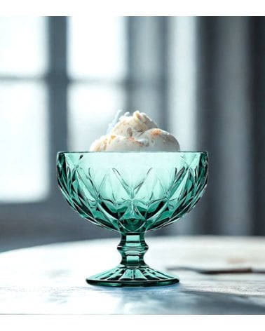 Set de 6 Copas de Helado Escorial de Cristal Tallado