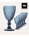 Set de 6 Copas Sidari de Cristal Tallado