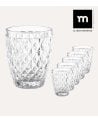 Set de 6 Vasos Sidari de Cristal Tallado