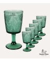 Set de 6 Copas Turia de Cristal Tallado