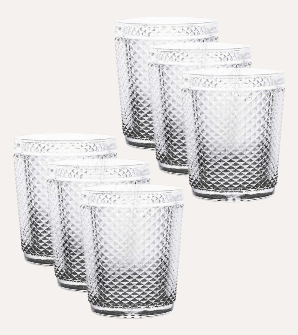 Set de 6 Vasos Edición Especial de Cristal Tallado