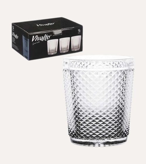 Set de 6 Vasos Edición Especial de Cristal Tallado