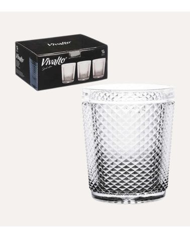 Set de 6 Vasos Edición Especial de Cristal Tallado