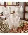 Set de 6 Copas de Vino Edición Especial de Cristal Tallado