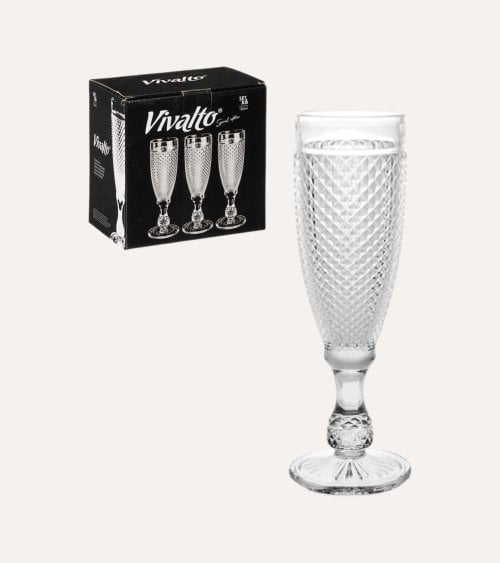 Set de 6 Copas de Cava Edición Especial de Cristal Tallado
