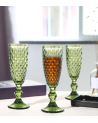 Set de 6 Copas de Cava Diamond de Cristal Tallado