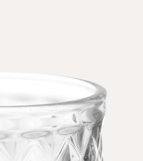 Set de 6 Copas de Vino Diamond de Cristal Tallado