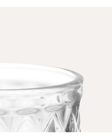 Set de 6 Copas de Vino Diamond de Cristal Tallado