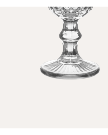 Set de 6 Copas de Vino Diamond de Cristal Tallado