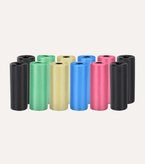 Set de 12 Rollos de Bolsas de Basura para Perros