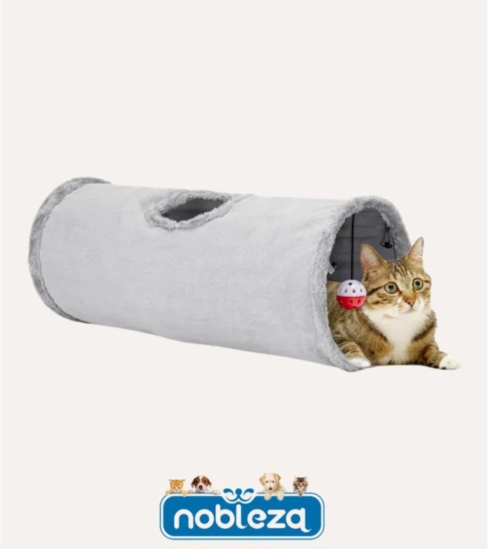 Tunel para Gatos con Juguete Colgante