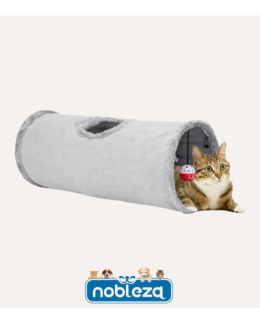 Tunel para Gatos con Juguete Colgante
