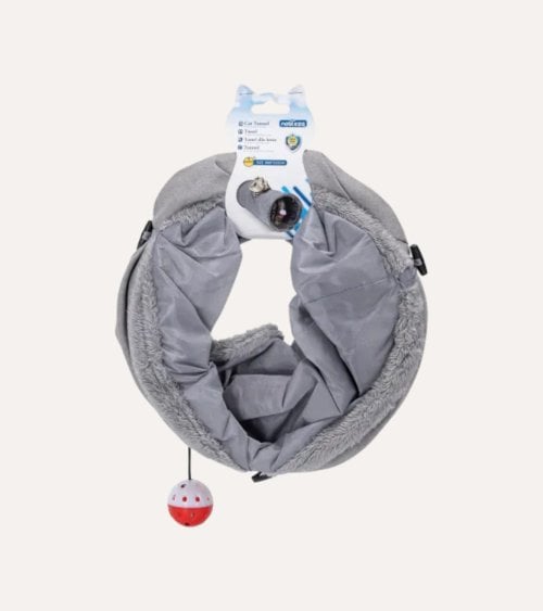 Tunel para Gatos con Juguete Colgante