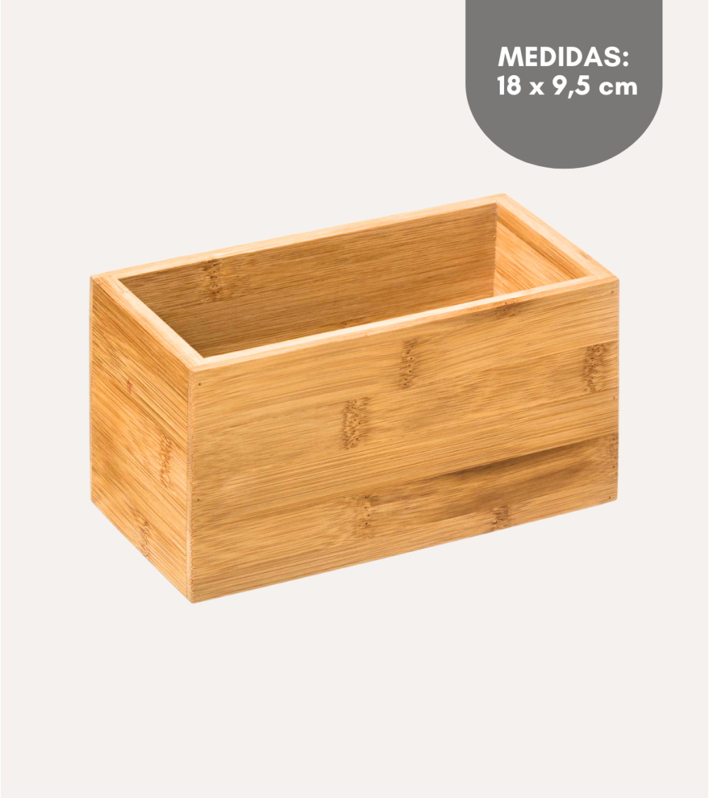 Organizador de Cajones de Bambú Rectangular