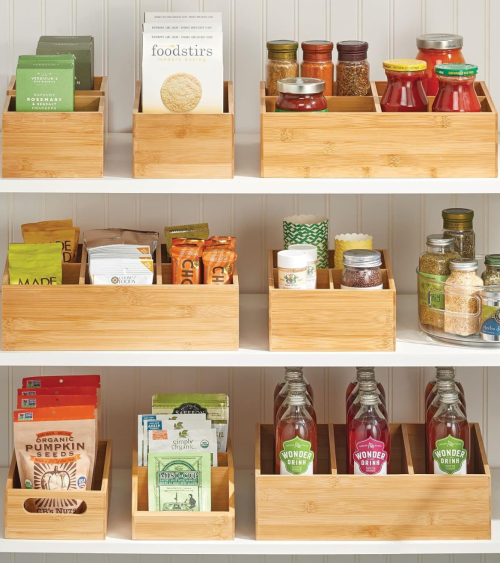 Organizador de Cajones de Bambú Rectangular