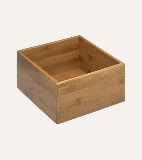Organizador de Cajones de Bambú Cuadrada